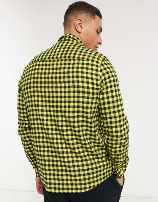 ASOS DESIGN – Koszula w żółto-czarną kratkę vichy, 2 z 4