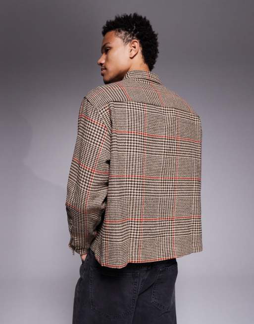 ASOS DESIGN – Koszula wierzchnia w brązową kratkę, 3 z 5