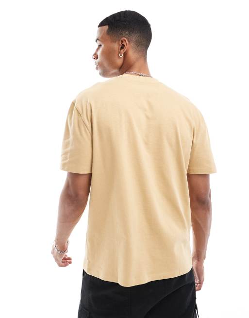 ASOS DESIGN - Kraftig og afslappet gul T-shirt , 4 af 4