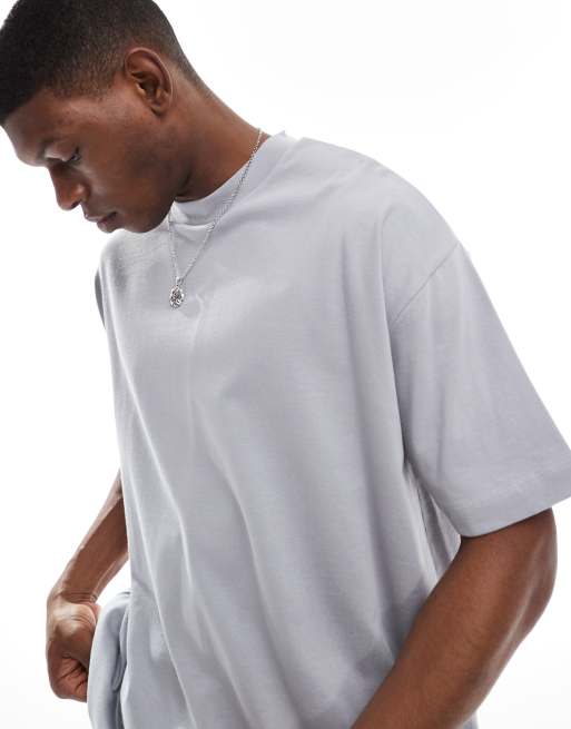 ASOS DESIGN - Kraftig og oversized grå T-shirt , 2 af 4