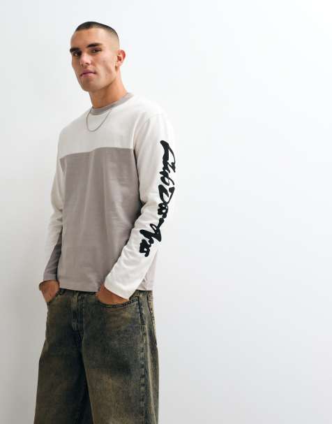 ASOS DESIGN kraftig t-shirt med avslappnad passform och ärmgrafik i grönt - view 1