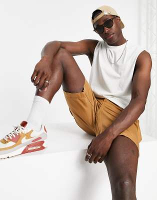 ASOS DESIGN – Krämfärgat avslappnat linne