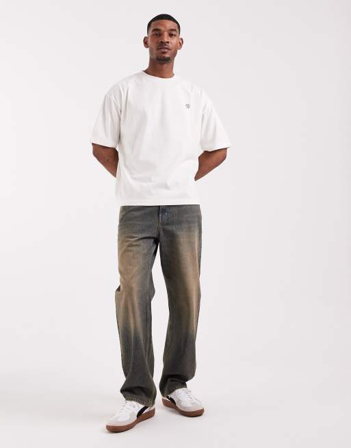ASOS DESIGN – Krämvit t-shirt i oversize med fågeltryck, 2 av 5