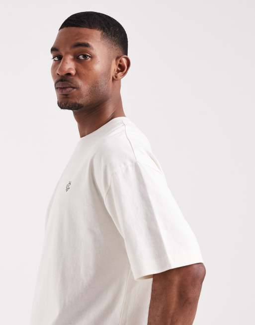 ASOS DESIGN – Krämvit t-shirt i oversize med fågeltryck, 4 av 5