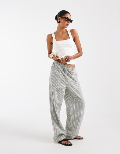 ASOS DESIGN – Krämvitt linne i två lager med fyrkantig halsringning, 4 av 4