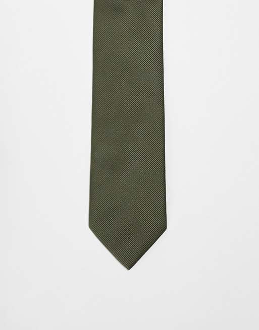 ASOS DESIGN – Krawatte in Khaki