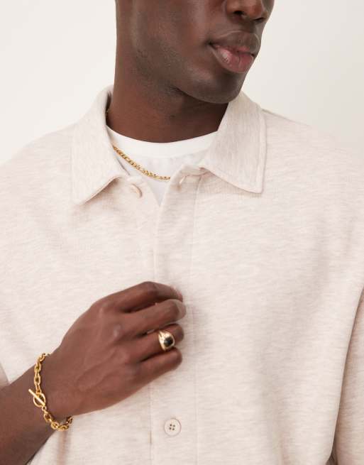 ASOS DESIGN – Kremowy melanżowy kardigan o pudełkowym kroju oversize, 4 z 4