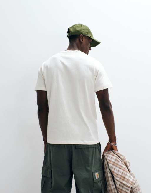 ASOS DESIGN – Kremowy T-shirt o regularnym kroju z grafiką Studio Ventures, 5 z 5