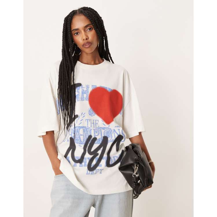 ♥MARITHE ♥W OVERSIZED ELLIPSE GRAPHIC TEE W OVERSIZED ELLIPSE GRAPHIC TEE light heather gray - MARITHE