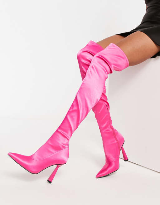 Satin sock clearance boots