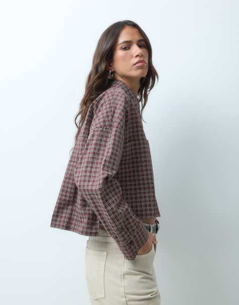 ASOS DESIGN krótka koszula w kratę - view 1