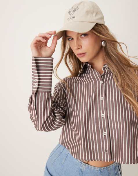 ASOS DESIGN – Krótka koszula w paski - view 1