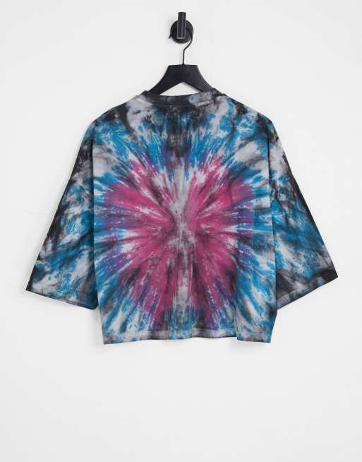 ASOS DESIGN – Krótki T-shirt oversize z festiwalowym efektem tie-dye, 2 z 4