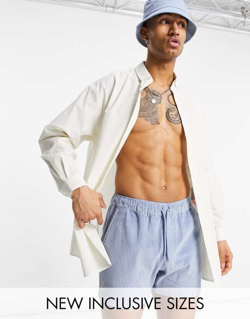 ASOS DESIGN – Krótkie szorty w pastelowoniebieskim kolorze ze sznurkiem