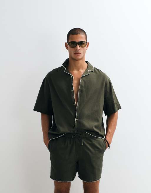 ASOS DESIGN – Zielony zestaw z haftowanym wzorem, 2 z 3