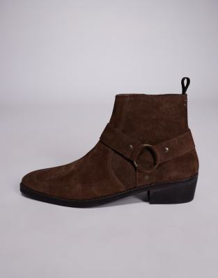 Kubanische Stiefel aus braunem Leder-Brown Brown 44.5