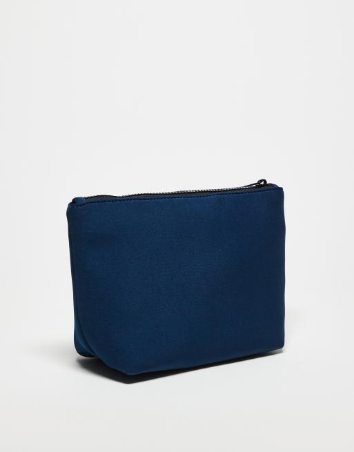 ASOS DESIGN – Kulturbeutel aus neoprenartigem Material in Marineblau, 3 von 3