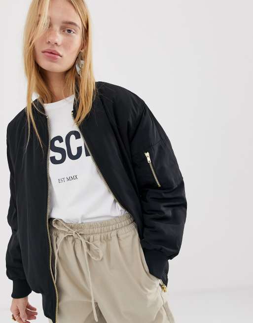ASOS DESIGN – Kurtka bomberka o kroju oversize