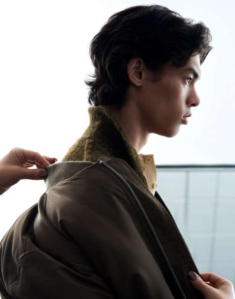 ASOS DESIGN – Kurtka bomberka w kolorze khaki - view 1