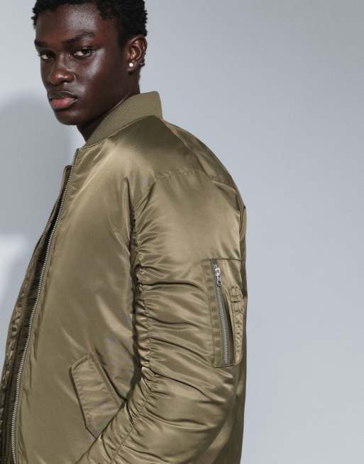 ASOS DESIGN – Kurtka bomberka w kolorze khaki, 3 z 10