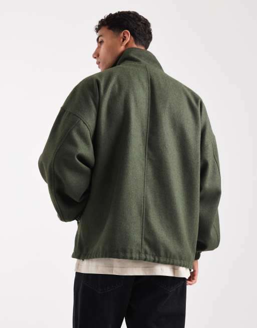 Asos Nike Parka Khaki Nike Club Bowline Jacket In Natural For Men Lyst