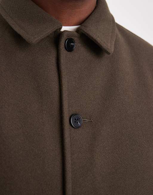 ASOS DESIGN – Kurtka Harrington z imitacji wełny w kolorze khaki, 5 z 5