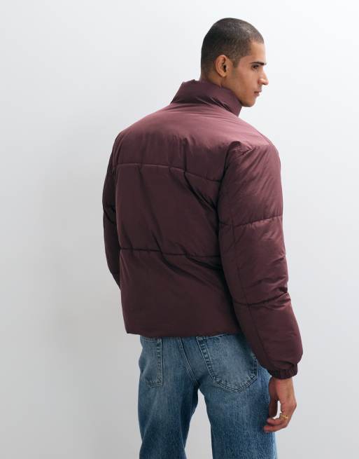 ASOS DESIGN kurtka puchowa w kolorze burgundowym, 4 z 5