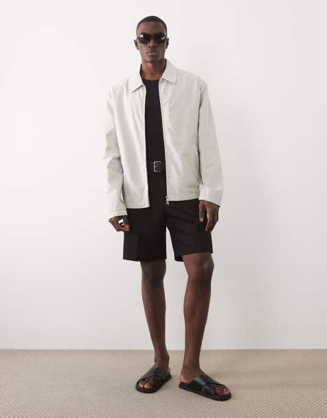 ASOS DESIGN – Kurtka typu harrington w naturalnym kolorze kamienia - view 1