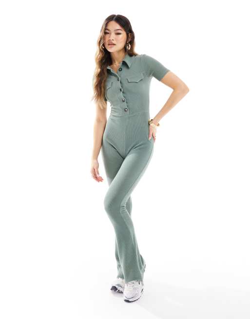 Asos green jumpsuit online