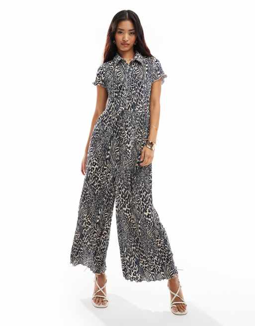 Asos plisse jumpsuit online