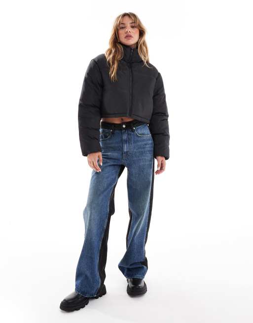 ASOS DESIGN – Kurze Pufferjacke in Schwarz, 2 von 4