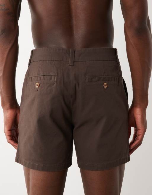 ASOS DESIGN – Kurze Skinny-Fit-Chino-Shorts in Braun, 5 von 5