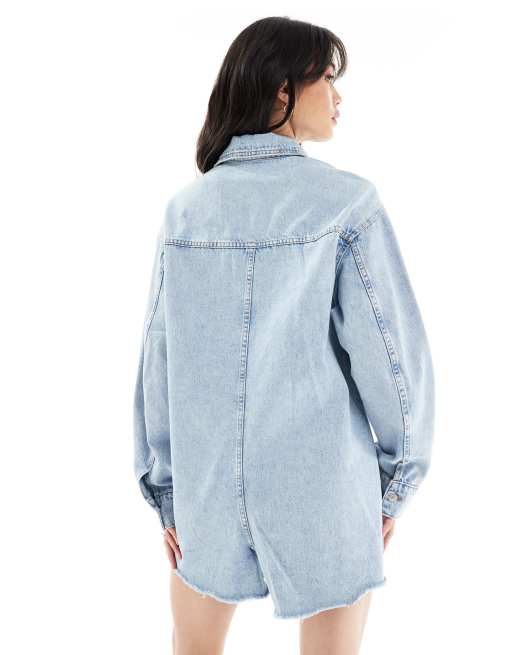 Asos denim playsuit clearance