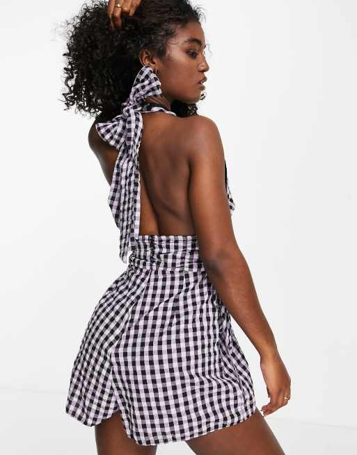 Asos gingham jumpsuit online