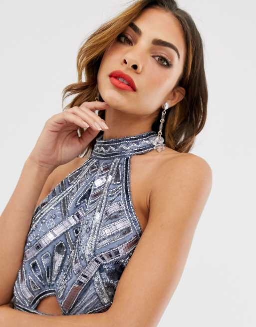 ASOS DESIGN – Verziertes Set mit Aztekenmuster, Kombiteil, 2 von 3
