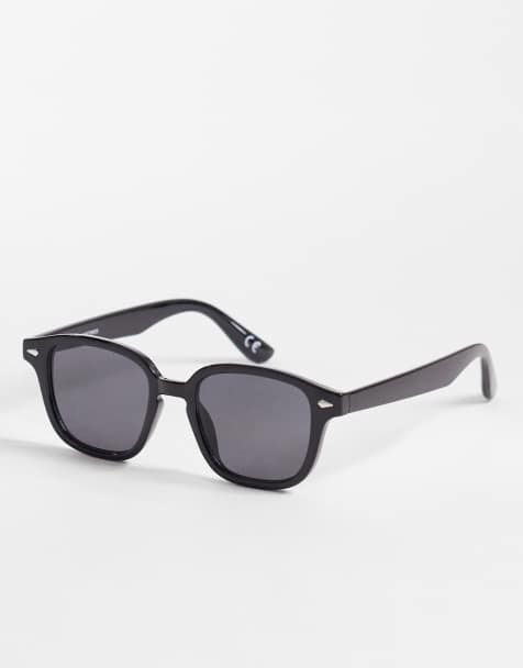 ASOS DESIGN – Kwadratowe okulary przeciwsłoneczne w czarnych oprawkach z przydymionymi szkłami - view 1