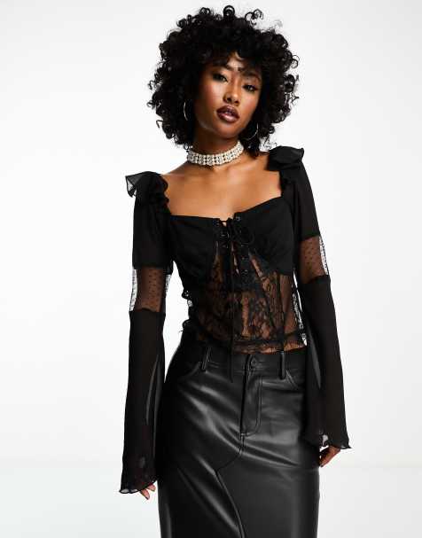 Women's Lace Tops | Lace Camis, Shirts & Blouses | ASOS