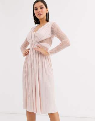 pleated dresses asos