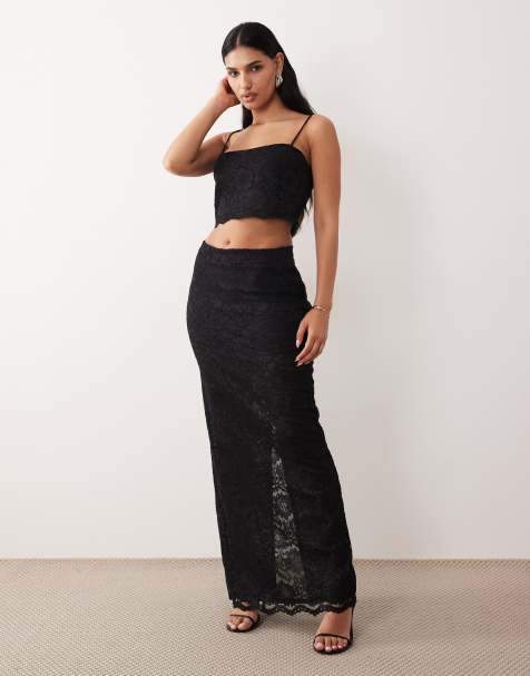 ASOS DESIGN lace bralette in black - part of a set - view 1