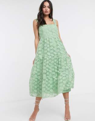 Asos lace midi prom 2024 dress