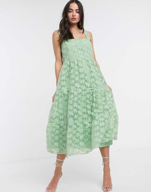 Asos lace cami sales midi prom dress