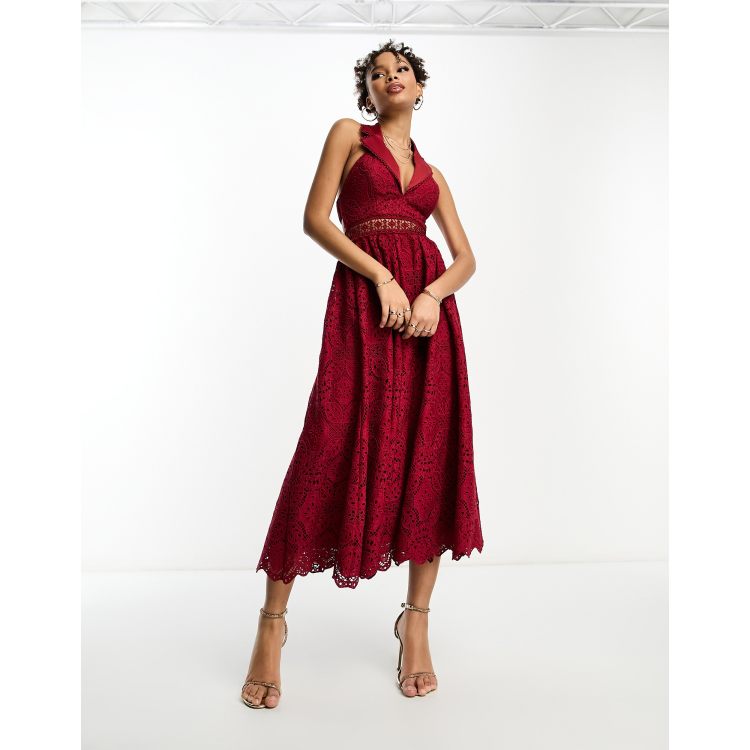 Asos midi store evening dress