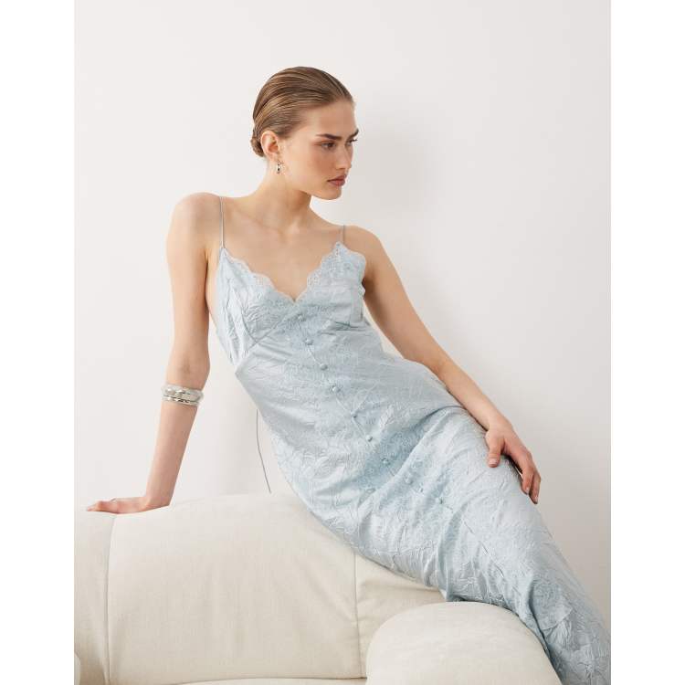 light blue slip dress A-Line Maxi & Reviews - Light Blue - Dresses Model in photos is wearing size 2 US numeric (XS) Blue Slip Dresses | Fortunate