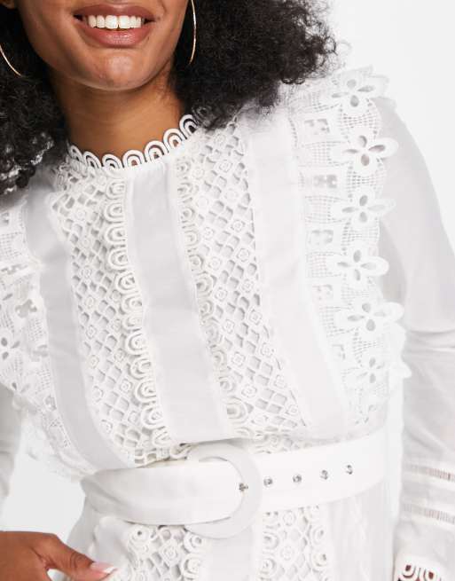 Asos white cheap lace