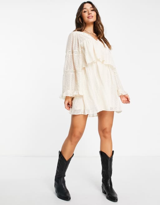 70s white long on sale skirt