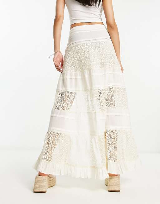 White maxi skirt clearance asos