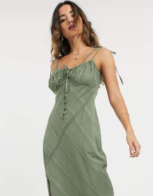 asos khaki dress