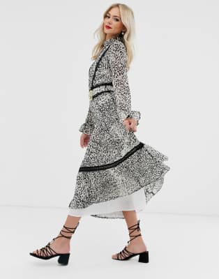 asos leopard print maxi dress