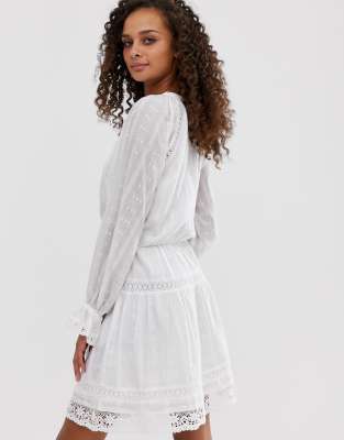 asos lace skater dress