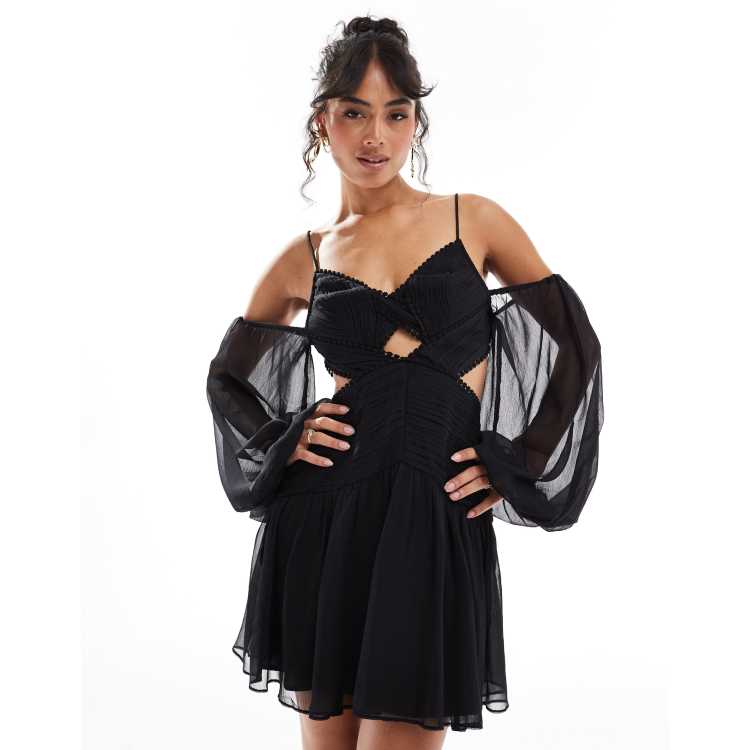 tiger mist black lace dress ZITA DRESS main image 0